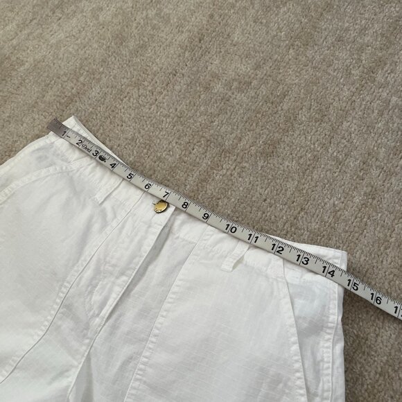 MICHAEL Michael Kors High Rise Wide Leg Cotton Cargo Pants 2 - Picture 8 of 11